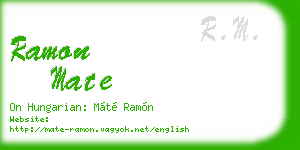 ramon mate business card